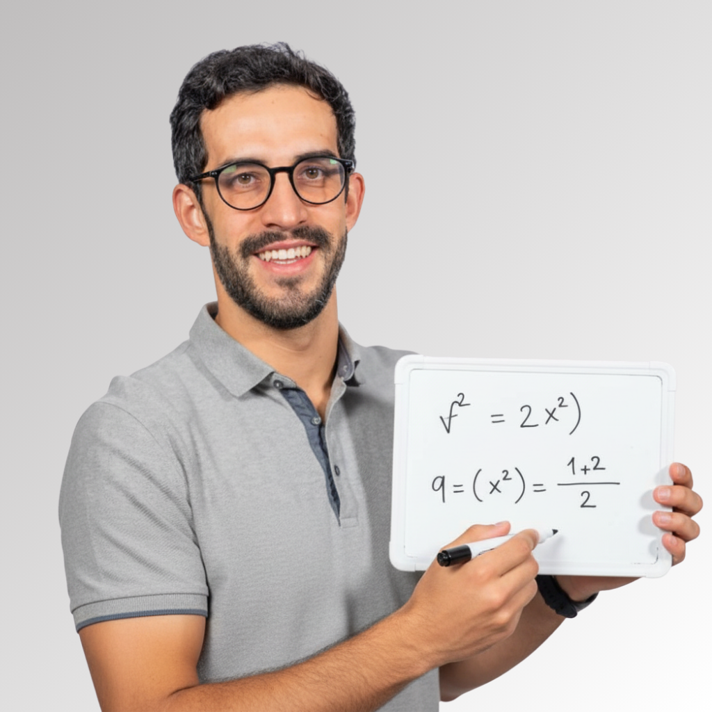 Profesor de matemáticas de Studymentor impartiendo clases online adaptadas a alumnos con TDAH.